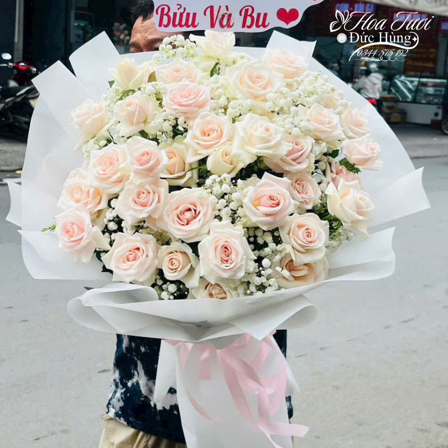 Bó Hoa Màu Trắng Đẹp